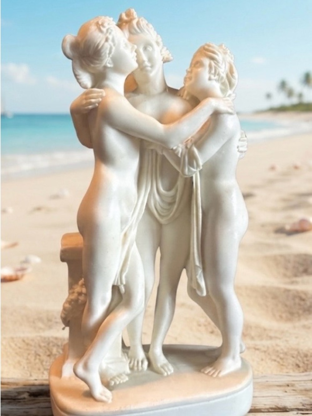 Stunning!!  4” x 8”. Three graces figurine